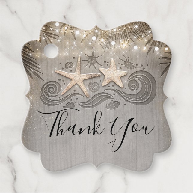 Tropisk Guld-persikofisk stjärtfiskar par Tack Gåvor Etiketter (Framsida)