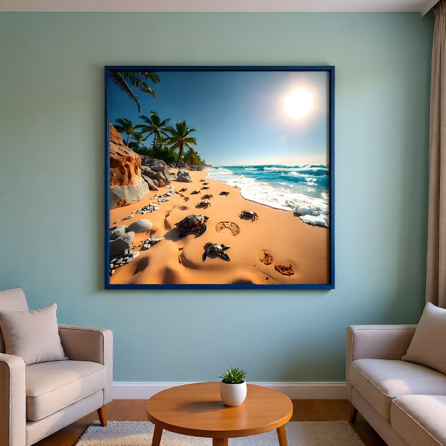 Tropisk gyllene skal strand Chic Poster (Skapare uppladdad)