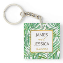 Tropisk Handflatan-bröllopsförmån för akryliska to