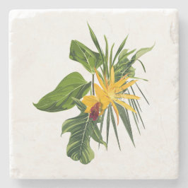 Tropisk handflatan grenar, exotisk blombukett stenunderlägg