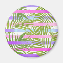 Tropisk handflatan träd, modern rosa violett rand