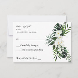 Tropisk Handflatan & vit Blommigt vid OSA av målti