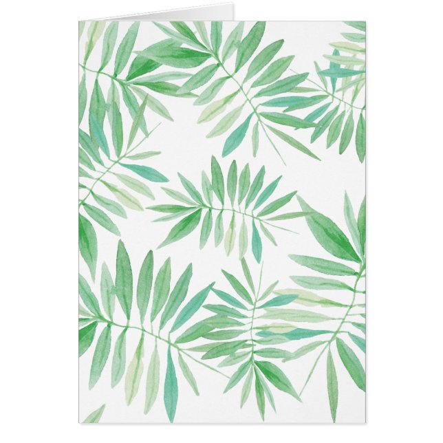 Tropisk handflatanfernstorm hälsningskort (Framsidan)