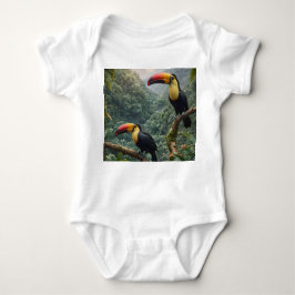 Tropisk harmoni: Två tukaner i trädtaket T Shirt