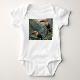 Tropisk Harmoni: Två Tukaner i Trädtoppsskiktet T Shirt