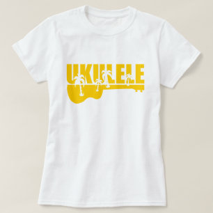 Tropisk hawaiansk Uke Ukuleledesign T Shirt