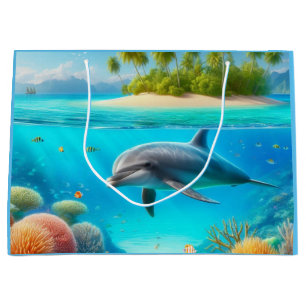 Tropisk/hawaii-färgad delfin under vatten