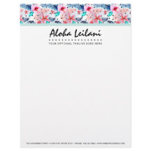 Tropisk hawaiiansk hibiskus- och palmbladsvattenfä