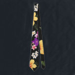Tropisk Hibiscus-Blommigt Slips<br><div class="desc">Ett dynamiskt och snyggt sömlöst mönster med intensivt färgad hibiscus-blommar och spola grönt handflatan fronds mot djup svart bakgrund. Denna konstruktion förkroppsligar tropisk naturresurs. Den slående kontrasten mellan de levande blommigtarna och mörkens bakgrund skapar en sofistikerad estetisk bild.</div>