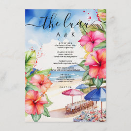 Tropisk Hibiscus-bock - platt meny