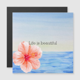 Tropisk Hibiscus Flower Ocean