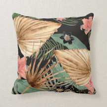 Tropisk Hibiscus Flower Torkad Handflatan Löv