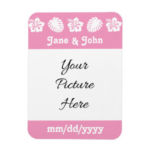 Tropisk Hibiscus i Petal Rosa Reminder Magnet