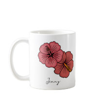 Tropisk hibiscus mönster personlig