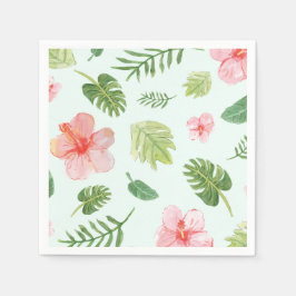 Tropisk Hibiscus Pappersservett