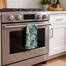 Tropisk Hibiskus Blommig Teal