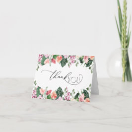 Tropisk Hibiskus Bröllopsdusch Tackkort