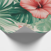 Tropisk Hibiskus & Monstera