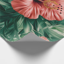 Tropisk Hibiskus & Monstera