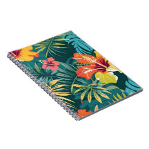 Tropisk Hibiskus och Palmblad