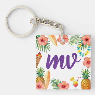 Tropisk Hibiskus Ram Aloha Vågor