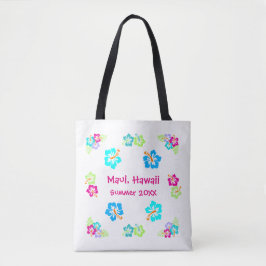 Tropisk Hibiskus - Toteväska Tygkasse