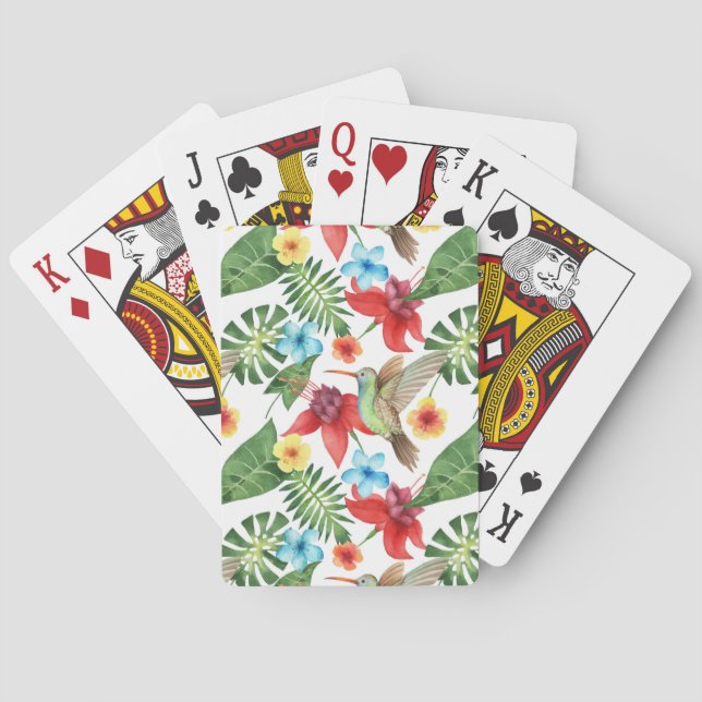 Tropisk Hummingbird Casinokort (Baksidan)