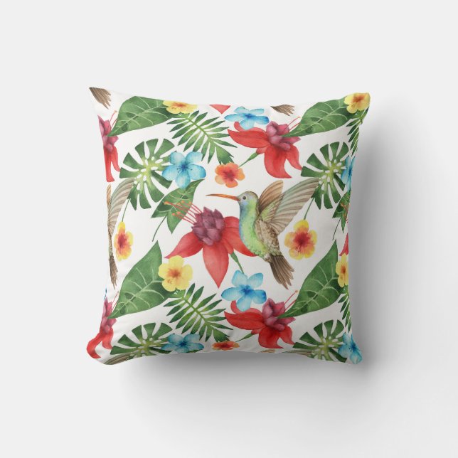 Tropisk Hummingbird Kudde (Framsida)