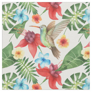 Tropisk Hummingbird Tyg
