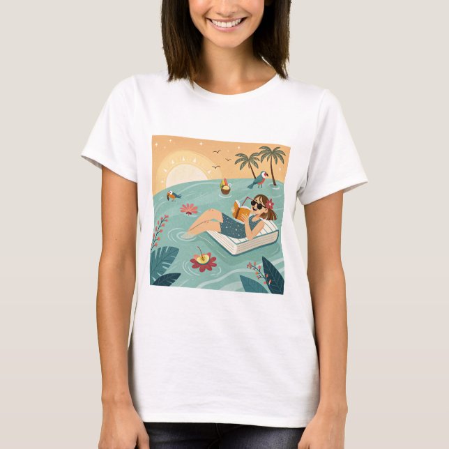 Tropisk humör för boksidor t shirt (Framsida)
