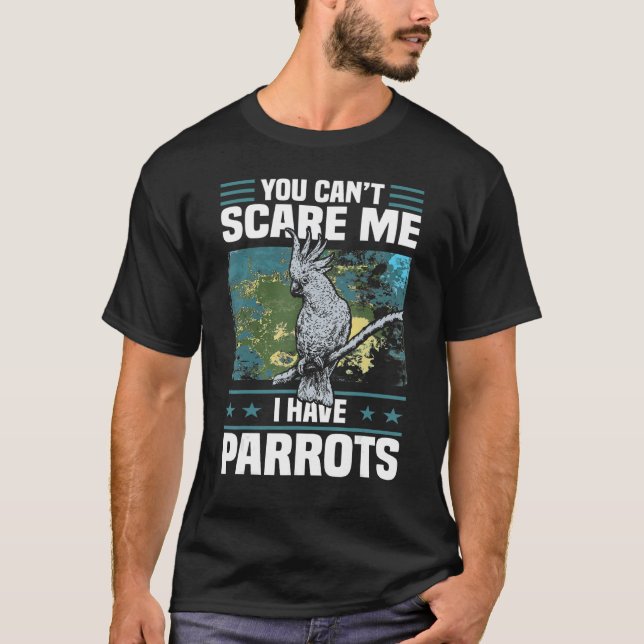 Tropisk husdjur Macaw Fågel Papegoja T Shirt (Framsida)
