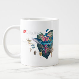 Tropisk inbjudan jumbo mugg
