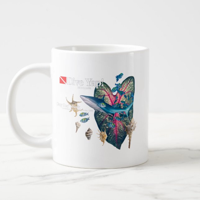 Tropisk inbjudan jumbo mugg (Vänster)