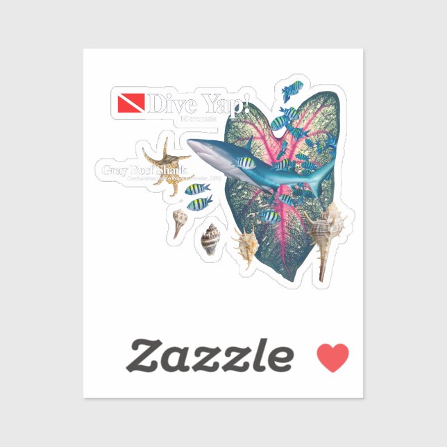 Tropisk inbjudan klistermärken (Ark)