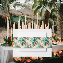 Tropisk inbjudan till tropisk härkomst, Belly Band För Inbjudningskort