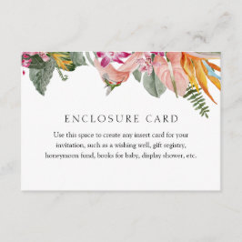 Tropisk Infogningskort Fodral Tilläggskort