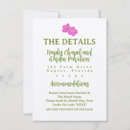 Tropisk information om funkyns Rosa och Grönt Julkort