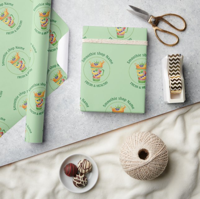Tropisk juiceblandning & Smoothie juicebutik Presentpapper (Hantverk)