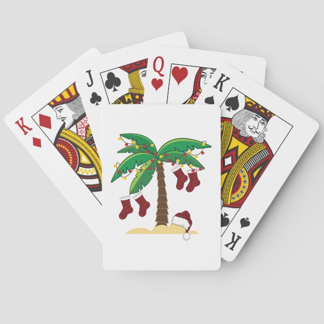 Tropisk jul casinokort (Baksidan)