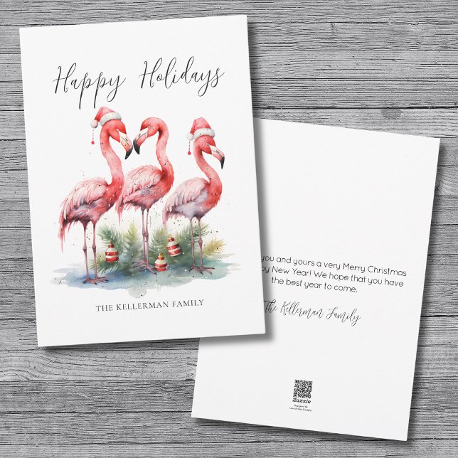 Tropisk jul Glad Julkort (Tropical Christmas Happy Holiday Card)