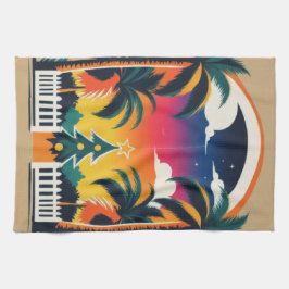 Tropisk jul kökshandduk