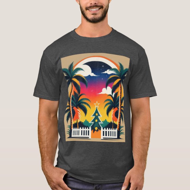 Tropisk jul t shirt (Framsida)