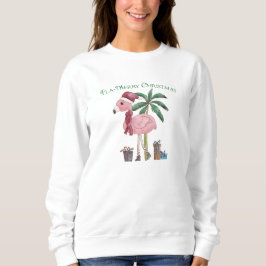 Tropisk julflamingo t shirt