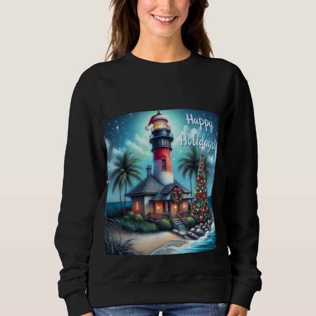Tropisk julfyr Nautiska Helgdagar T Shirt (Framsida)