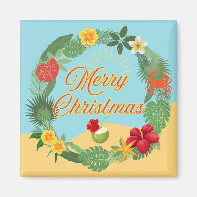 Tropisk julkrans magnet (Framsidan)