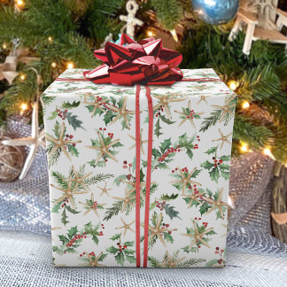 Tropisk julstrupfisk och Holly Presentpapper