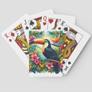 Tropisk/Jungel Tukan fågel Casinokort
