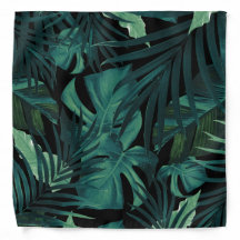 Tropisk jungle Night Lämnar Mönster #1 #tropiska