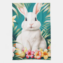 Tropisk kanin och ägg från glad påsk