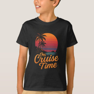 Tropisk kryssning på semester med palmer t shirt